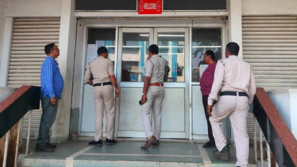 The police at Bankura Post office