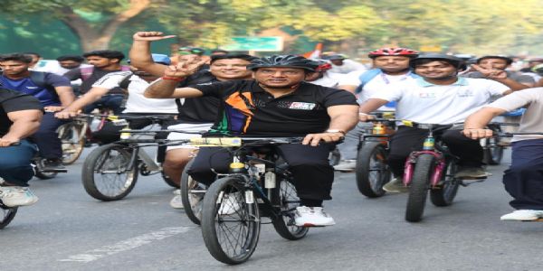 Olympians Ignite 63rd Fit India Sundays on Cycle: A Nationwide Fitness Revolution