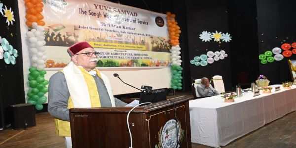 “Live for the Nation Every Moment”: Arun Kumar Inspires Youth at Yuva Samvad