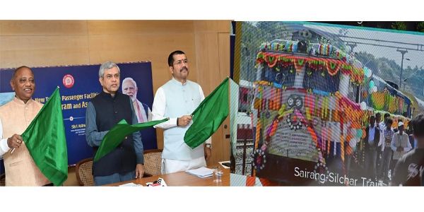 Sairang–Silchar New Train Service Flagged Off; Passenger Facilities Inaugurated at Guwahati Station
