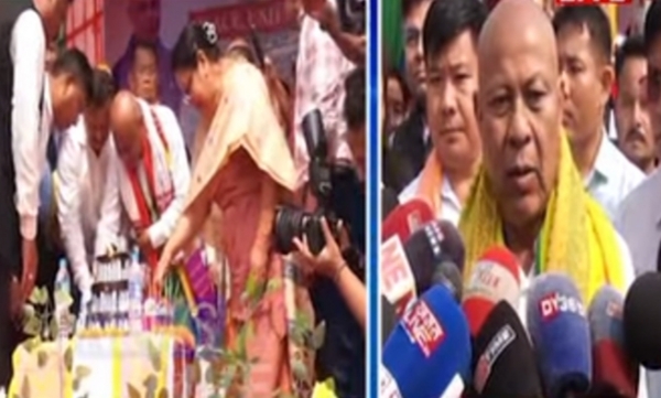 BTC CEM Hagrama Mohilary Talking to Media on Sunday.