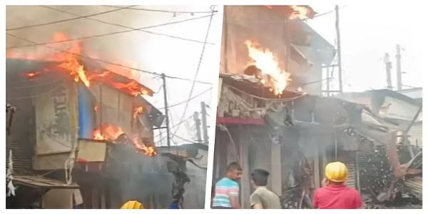 Fire breaks out at hotel near Gobardanga station market, gas cylinder blast suspected