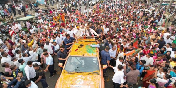 Assam: BJP’s 1,000-km outreach covers 11 districts, 29 constituencies, 15 lakh people in 8 days