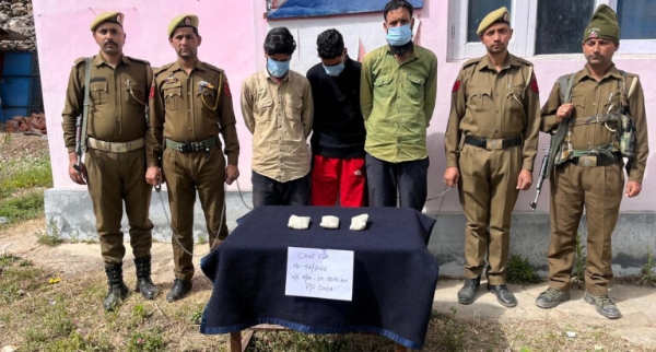3 Drug Peddlers Arrested In J&K’s Doda, Cannabis Recovered 3 Drug Peddlers Arrested In J&K’s Doda, Cannabis Recovered