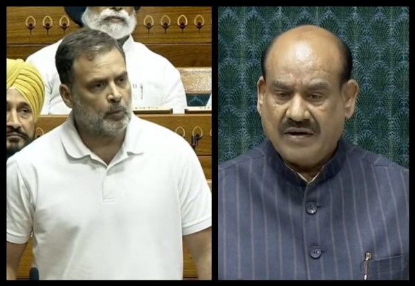 Rahul Gandhi and Om Birla