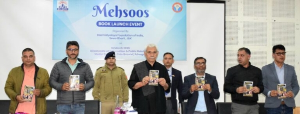 LG Manoj Sinha Releases The Book “Mehsoos-Stories Of Social Transformation” In Srinagar