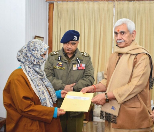 LG Hands Over Job Letter To Kin Of Photographer Killed In Nowgam Blast