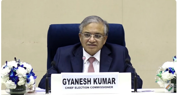 Chief Election Commissioner Gyanesh Kumar addressing PC Chief Election Commissioner Gyanesh Kumar addressing PC