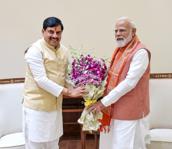 MP CM Mohan Yadav met PM Modi