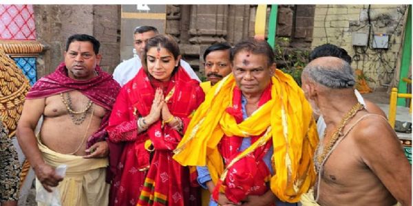 Newly Elected Rajya Sabha MP Dilip Ray Offers Prayers at Puri Srimandir