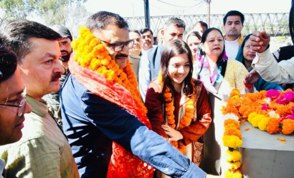 Javed Rana releases water into Ranbir Canal