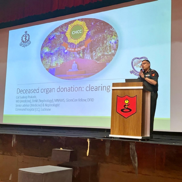Awareness session on “Organ Donation in India & Armed Forces Medical Services” conducted
