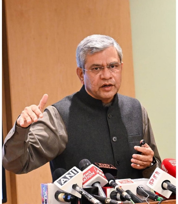 Union Minister of Railways, Ashwini Vaishnaw in a spirited address to the Lok Sabha