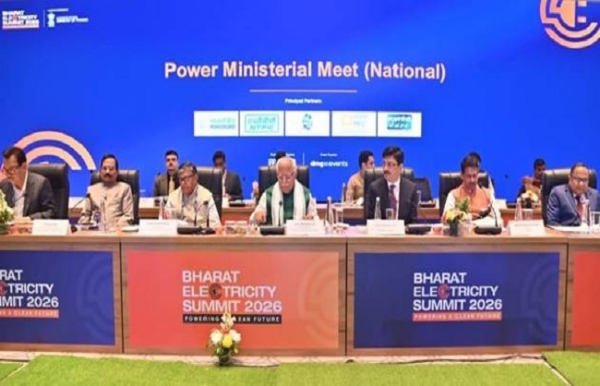 Union Power Minister Manohar Lal addressing Bharat Electricity Summit 2026 Union Power Minister Manohar Lal addressing Bharat Electricity Summit 2026