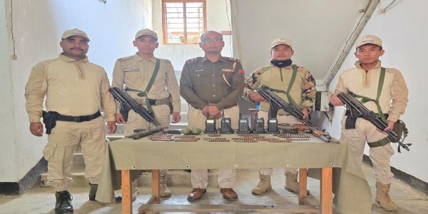 Arms, Ammunition Recovered by Security Forces in Manipur