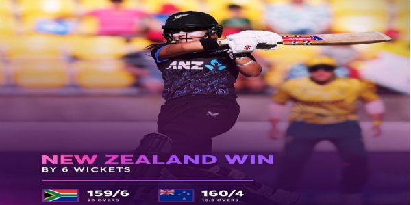 New Zealand women beat South Africa by six wickets to clinch T20 series 3‑1