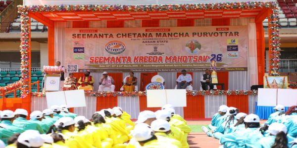 RSS Sarkaryavah Dattatreya Hosabale Interacts with Players at Seemanta Kreeda Mahotsav