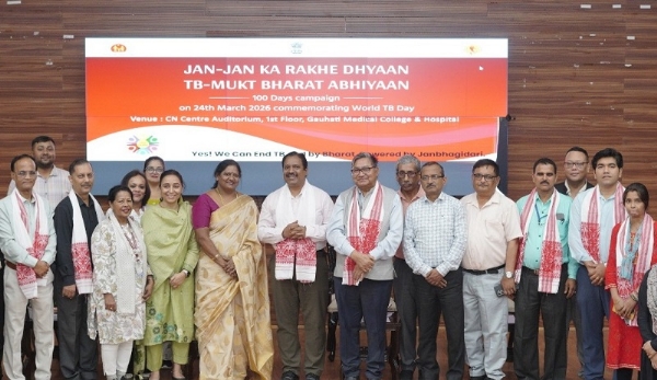 Image of the Launching of the 100-Day “TB .Mukt Bharat” Campaign to Intensify Fight Against Tuberculosis