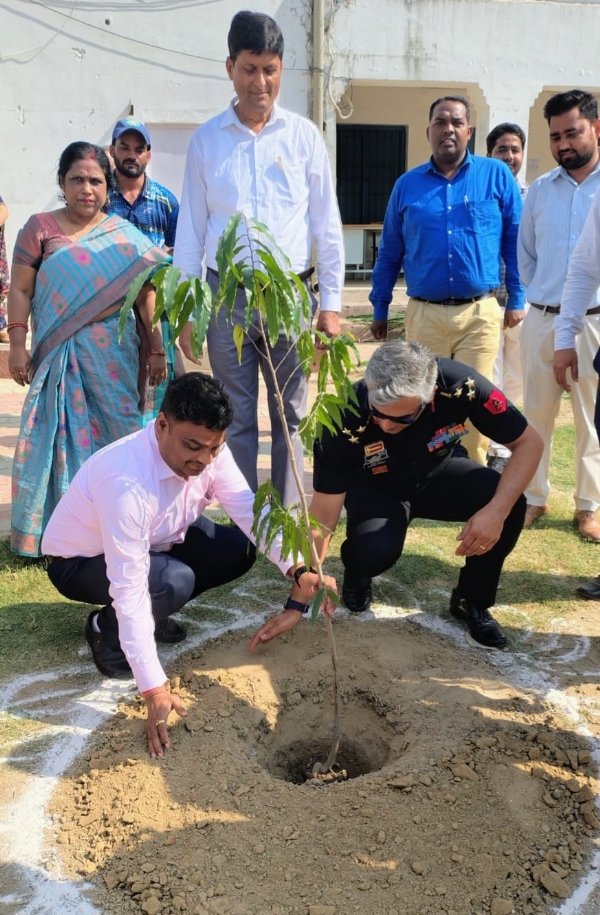 A tree plantation program was successfully organized at the Cantt High School campus by Brigadier Navneet Dagar A tree plantation program was successfully organized at the Cantt High School campus by Brigadier Navneet Dagar
