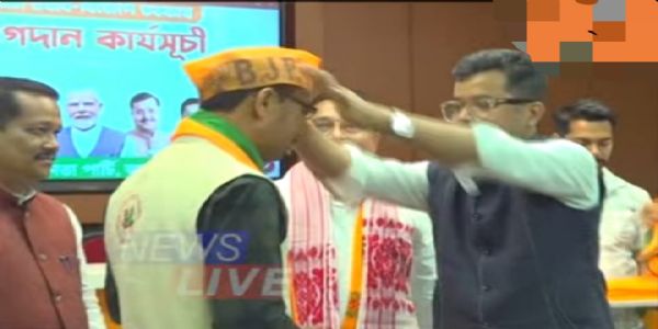 AJP Leader Achyut Saikia Joins BJP Along With Tai Ahom Youth Council Members