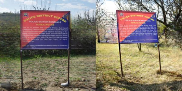 J&K Police Attach Properties Of Three Proclaimed Offenders In Sopore