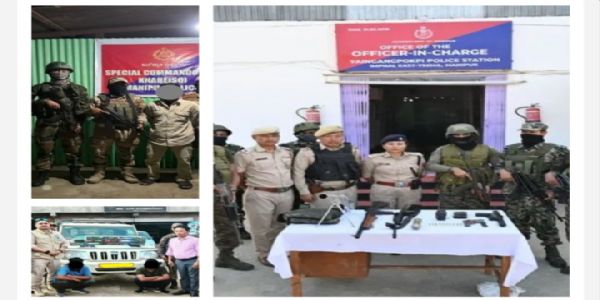 Arms, Explosives Recovered; RPF/PLA Rebel and Two Drug Suspects Held in Manipur