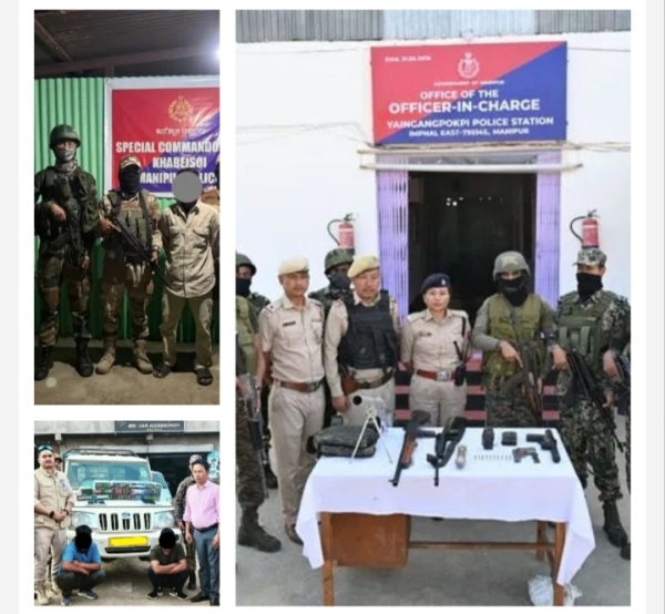 Image Related to the Arms, Explosives Recovered; RPF/PLA Rebel and Two Drug Suspects Held in Manipur Image Related to the Arms, Explosives Recovered; RPF/PLA Rebel and Two Drug Suspects Held in Manipur