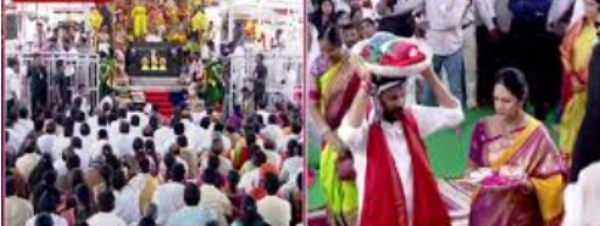 CM Revanth Reddy Lays Foundation for ₹351 Crore Bhadrachalam Temple Expansion Project CM Revanth Reddy Lays Foundation for ₹351 Crore Bhadrachalam Temple Expansion Project