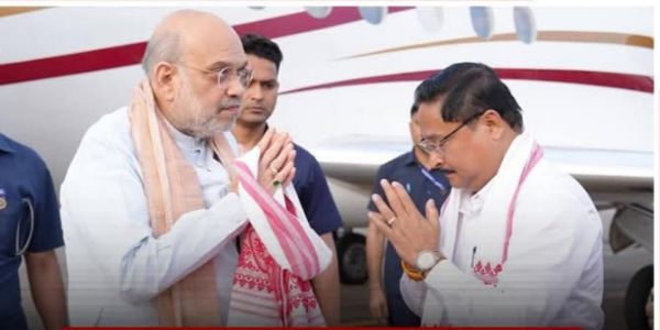 Amit Shah Arrives in Guwahati for Assembly Election Campaign