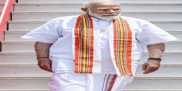 PM Modi Lands in Kerala Donning Mundu to Ignite BJP Campaign Trail