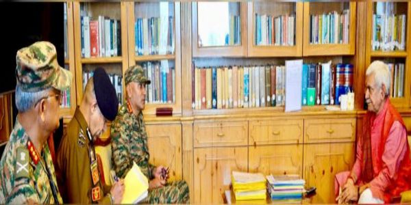 LG Sinha Reviews Security In J&K Amid Protests Against Khamenei’s Killing