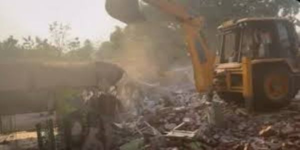 Illegal mosque built on pond land demolished in UP