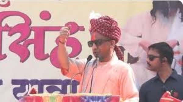 Addressing the Lord Narasimha Shobha Yatra, Chief Minister Yogi Addressing the Lord Narasimha Shobha Yatra, Chief Minister Yogi