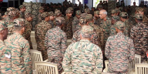 GOC Rising Star Corps Reviews Operational Preparedness Of Troops In Mamun Sector