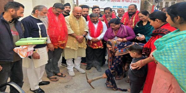 Yudhvir launches development works worth Rs 32 lakh