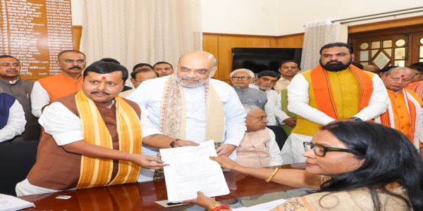 Nitin Nabin Files Rajya Sabha Nomination, Vows Enduring Bond with Bankipur Voters