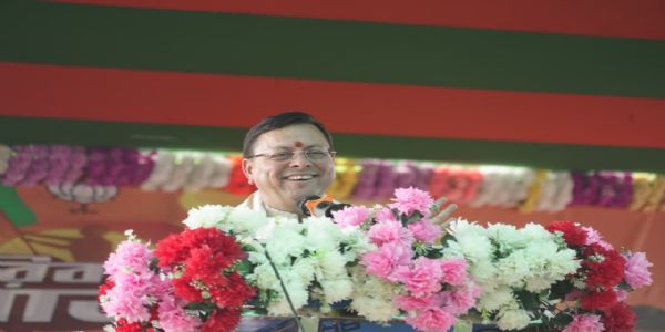 Uttarakhand Chief Minister Pushkar Singh Dhami launches Parivartan Yatra from Hingalganj, targets Mamata government