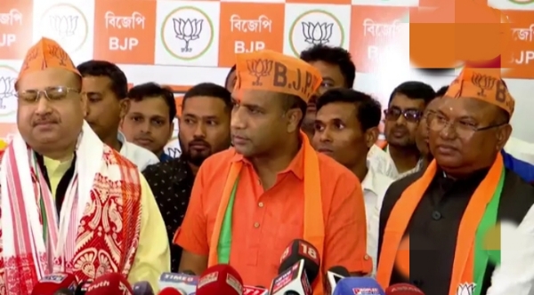 Image of the Three Congress MLAs Join BJP in Assam.