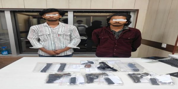 Two Bihar Arms Smugglers Arrested in West Bengal, STF Recovers Carbine and Three Pistols
