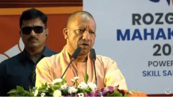 Uttar Pradesh Chief Minister Yogi Adityanath attended the Pink Rozgar Mahakumbh 2026
