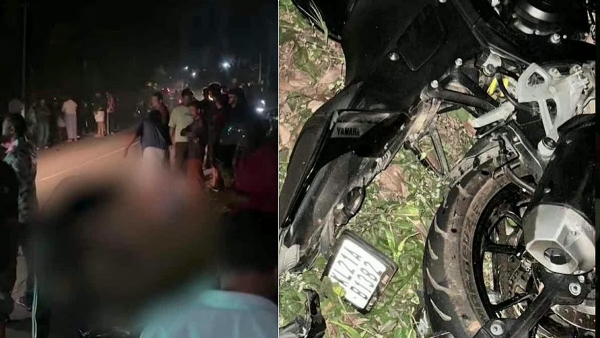 Bike accident scene Bike accident scene