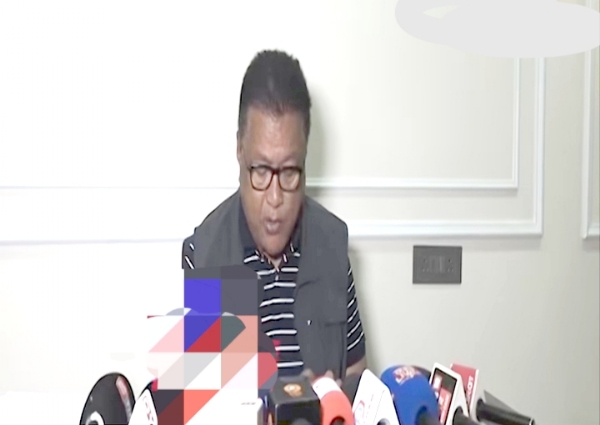 Education minister of Assam Dr Ranoj Pegu Declaring the AHSLC Result on Friday