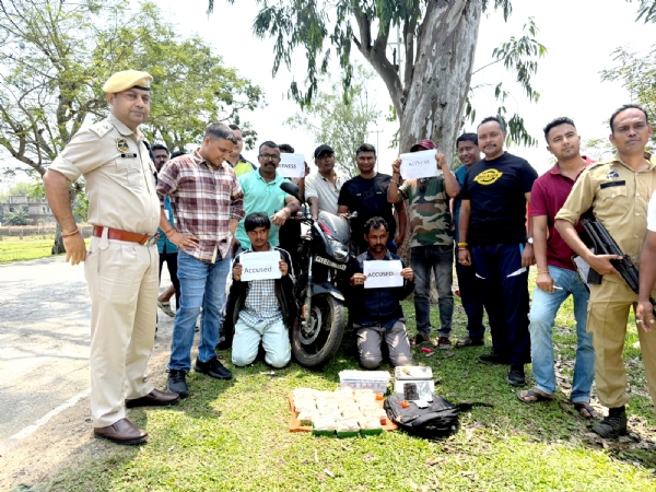Image of the Two Accused Held with Heroin Worth ₹1.08 Crore in Silchar Operation.