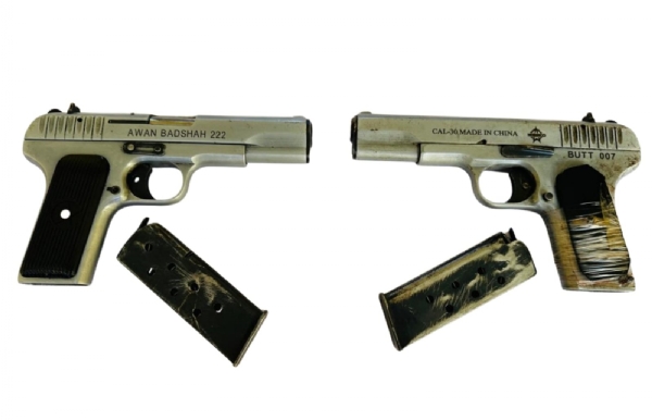 recovered two pistols