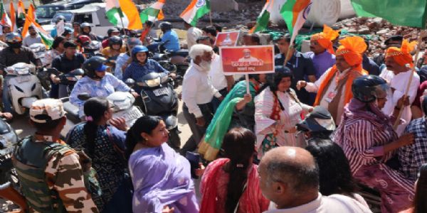 BJP Mahila Morcha takes out mega bike rally