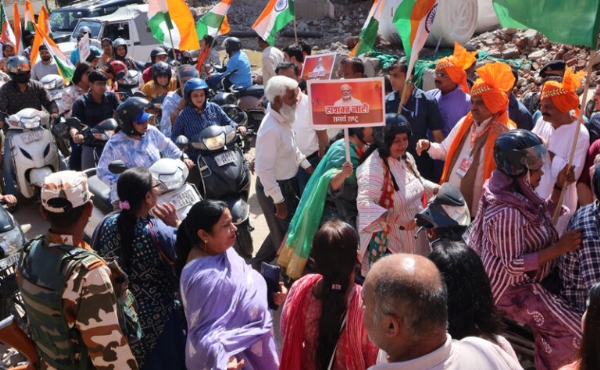 BJP Mahila Morcha takes out mega bike rally