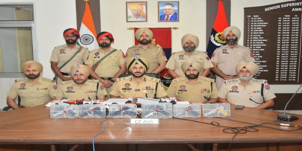 Cross-Border Arms Smuggling Module Busted in Amritsar, Three Arrested with Six Pistols