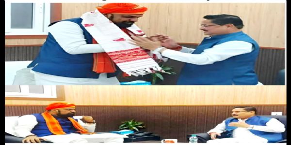 Dilip Saikia Extends Wishes to Samrat Choudhary on Election as Bihar BLP Leader