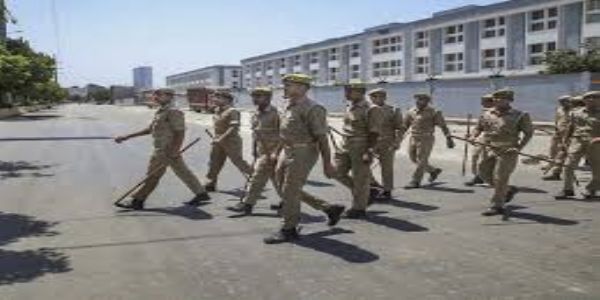 UP Police intensifies vigil, conduct foot marches to maintain law and order in Noida