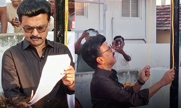 Stalin burns delimitation bill